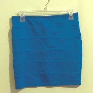 Blue Mini Skirt